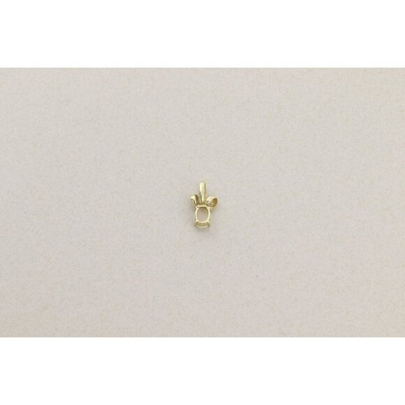 Pendant Only 10k Yellow Gold Natural Opal Pendant 3/4" x 5/8" - Picture 7 of 7